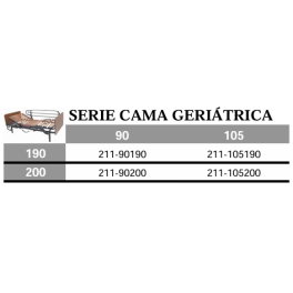CAMA GERIÁTRICA